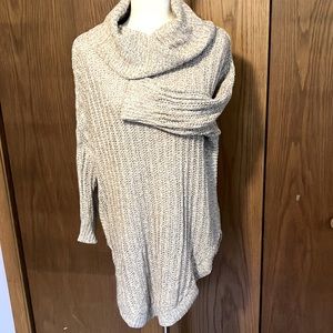 Express Cowl Neck Knit 3/4 Sleeve Sweater